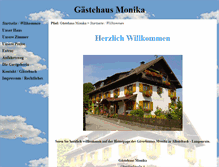 Tablet Screenshot of gaestehaus-monika.com